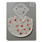 めんぷます田赤ちゃんのガーゼ前かけ 母さんカッケー! 約22×29cm 綿100%日本製