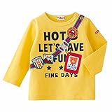 ホットビスケッツ(MIKIHOUSE HOT BISCUITS) ボディバッグプリント☆長袖Ｔシャツ(73-5202-973) 120cm 黄（04）