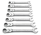 GearWrench 9900 7 Piece Flex-Head Combination Ratcheting Wrench Set Metric [並行輸入品]