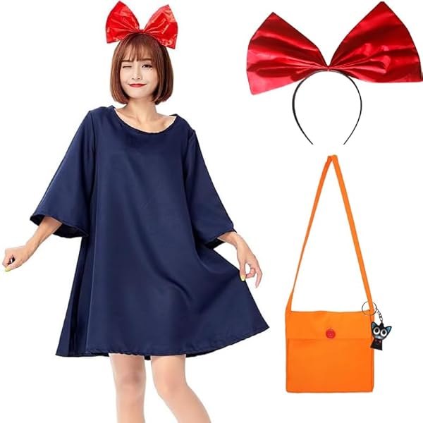 Amazon.co.jp: [Formemory] 魔女 キキ コスプレ宅急便 コスプレ 魔女っ