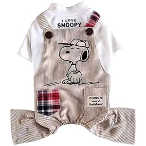 犬服 Tシャツ ペット服 ドッグウェア パーカー 可愛い ロンパース スヌーピー ペットウェア 春秋冬服 四足 フード付…