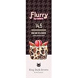 オリジナル左右シール付き Flurry フルーリー 明日花キララ カラコン リングダークブラウン 10枚 ±0.00