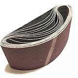 粒度 120 ベルト サンダー 交換 用 研磨 ペーパー 替え ベルト 100mm 10枚 セット (#120)