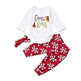 (プタス)Putars ベビー服 子供服 上下セット ロンパース 女の子 男の子 長袖 クリスマス SANTA BABY 可愛い 秋 冬 新生児 歩行服 出産お祝い 記念日 プレゼント 0-24ヶ月