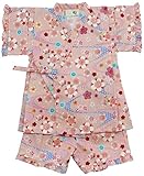 村信 さくら柄 甚平スーツ 80cm ピンク 71576 日本製