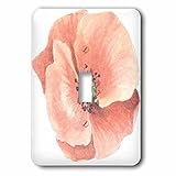 3dローズAnne Marie Baugh – 水彩 – キュート水彩ピーチPansy Flower – 照明スイッチカバー – シングルトグルスイッチ( LSP _ 252815 _ 1 )