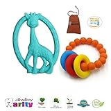 Silicone Baby Teething Nursing giraffe toy and bracelet Fashion able baby Safe For Mom To Wear,BPA F