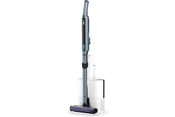 【Amazon.co.jp限定】 Shark シャーク 掃除機 自動ゴミ収集ドック付き スティック クリーナー CS850JBLAE EVOPOWER SYSTEM iQ+ コードレス掃除機 自動 ゴミ収集ドック コードレススティック スティッククリーナー 充電式 cs850J ノルディックブルー