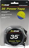 Pro-Grade 42805 1-Inch x 35-Feet Tape Measure with Chrome Case by Pro-Grade