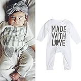 AmazingDeal 子供服 ロンパース ベビー爬行服 男の子 女の子 ジャンプスーツ ルームウェア カバーオール　長袖 春秋 綿製品 連体衣装 可愛い (90（9～12ヵ月）)