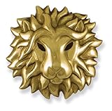 Regal Lion Door Knocker - Brass (Premium Size) by Michael Healy Designs