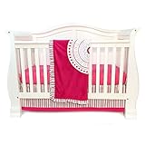 One Grace Place Sophia Lolita Infant Crib Bedding Set, White/Pink/Berry/Orange by One Grace Place [並