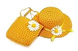 M _ Eshop Teaパーティー帽子Purseセット カラー: イエロー