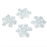 リスマス ツリー 飾り 雪の結晶 スノーフレーク オーナメント 窓 ガラス お店 インテリリア 10cm 60個セット