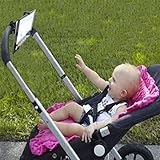 一般的な赤ちゃんベビーカーの黒いプラスチックマウントホルダースタンドブラケット・ゲーム・コンピュータのために