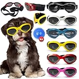 犬用サングラス uvカット 犬 ゴーグル 小型犬 サングラス 中型犬 犬用メガネ 折りたたみ 犬の眼鏡 軽量 調整可能 水泳 曇り止め 防塵 防風 紫外線対策 アウトドア 散歩 お出かけ用 猫 ペット メガネ 目の保護 写真撮影 アクセサリー ペット用品 (レッド)