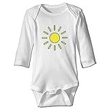 面白い 男の子と女の子 幸せ 輝き 太陽 ポスター Tシャツ 100%綿 White Size 18 Months