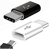 YOKELLMUX 2個セット USB Type Cアダプタ Micro USB(メス) to Type-Cアダプタ 変換コネクタ（56K抵抗使用） USBケーブル 新しいMacBook/LG G5 / HTC 10に対応 裏表関係なく挿せる 高速転