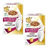 モンプチ キャットフード ドライ ボックス 毛玉ケア かつお節入り7種のブレンド(かつお節・まぐろ・かつお・鯛・サーモン・海藻・オーツ麦味) 200ｇｘ2個