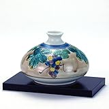 九谷焼 N15-05 花台付 一輪生 3号 吉田屋ぶどう 11.5×8cm 紙箱