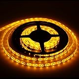 TOPCHANCESイエローリール柔軟なリボン3528 LEDストリップライト、600 LED、防水5 M（16.4フィート)スプール、12 VDC入力