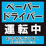 初心者マーク ペーパードライバー 運転中 高耐候性 耐水 強磁力マグネットステッカー 反射タイプ 14×14CM [並行輸入品]