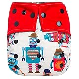 HappyEndings Night, NightTM Charcoal Bamboo All In One Diaper (+Pocket & 5 Layer Charcoal Bamboo Ins