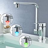 auralurm蛇口シングルハンドルプルダウンキッチン蛇口with Magneticドッキング、Arcticステンレス NVT132