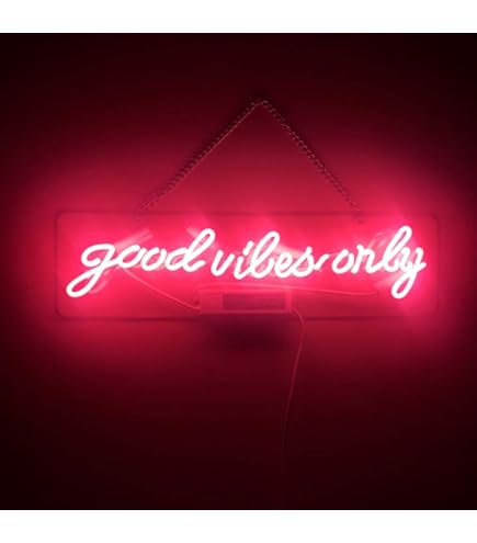 Amazon | 【Good Vibes ONLY Purple】ネオン 看板 NEON SIGN デザイン