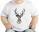 Colourful Deer オーガニックベビーTシャツ 12 - 18 Months
