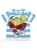 (マイファーストヒステリック) MY FIRST HYSTERIC SAILOR MINI 太ボーダー柄　半袖Tシャツ 80cm ブルーxホワイト