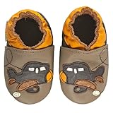 モモ ベビー 乳児/幼児用飛行機デザイン ソフト ソール レザー シューズ ネイビー 0-6ヶ月/米国幼児用サイズ1-2.5 M (インポート)