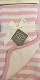 Pink Striped Baby Blanket With Ribbon [並行輸入品]