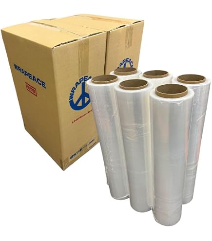 Amazon | ストレッチフィルム 500mm×300m 14μ ~ 15μ ラップ 幅500mm 長