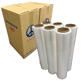 ストレッチフィルム 500mm×300m 15μ 相当品 厚み 12μ 強化フィルム ラップ 幅500mm 長さ300ｍ 2ケース 12巻 紙管3インチ WRAPEACE 【ST12-2】(12)