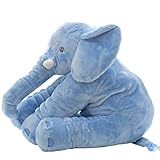 romanstii PlushベビーソフトElephantスリープ枕大きい動物人形Kids Toys 23.5インチ。。。 ブルー