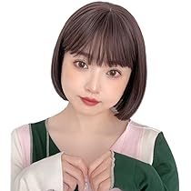 Amazon.co.jp: [ブライトララ] ウィッグ ボブ ショート フル