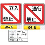 安全・サイン８ 立入禁止 通行禁止標識 300×300 標識の種類:立入禁止 96-A