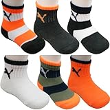 PUMA プーマ ベビー クルー ソックス 靴下 6足セット 0/12ヶ月 9～11.5cm