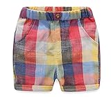(チェリーレッド) CherryRed 子供 女の子 男の子 子供 ショートパンツ ハーフパンツ 夏物 チェック 90 レッド