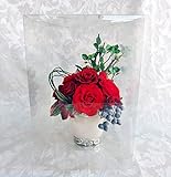 memories 想いで プリザーブドフラワー 赤い バラ ケース入 アレンジ