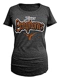 NCAA Texas LonghornsレディースTri Blend半袖スクープネックTシャツ、スモール、オニキス