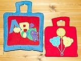 布絵本MY ABC BAG&バルーンのかずあそび 1 2 3　刺しゅう布絵本　ファーストステップギフトセット