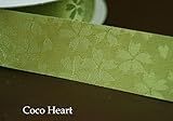 ~Coco Heart~　　和柄リボンさくら 抹茶　１ｍ単位　 (リース・プリザ・ドライフラワー）