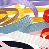 FUJIYAMA RIBBON セーラーテープ ポリエステル綾竹 約4.5mm ホワイト 9.14M巻 手芸 服飾