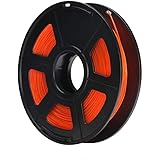 ANYCUBIC 3Dフィラメント PETG 新型素材 1.75mm ±0.02mm 500g 光沢度/強靭性良い (透明オレンジ)