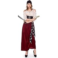 [尚基製造] 海賊 コスプレ レディース ハロウィン コスチューム パイレーツ 衣装 仮装 舞台服 パーティー イベント