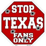 スマートブロンドTexasファンのみメタルノベルティOctagon Stop Sign bs-330