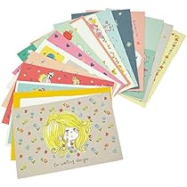 Amazon.co.jp: スクエア 水森亜土 48 レターパッド ピンク 405603 Ado