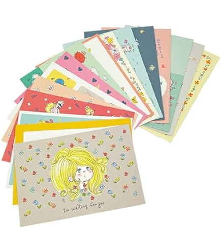 Amazon.co.jp: スクエア 水森亜土 48 レターパッド ピンク 405603 Ado